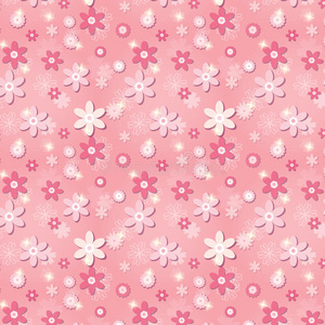 无缝粉色花图案图片