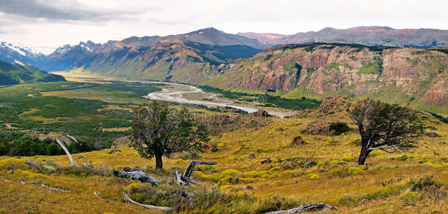 美丽的风景在巴塔哥尼亚，阿根廷，南美洲