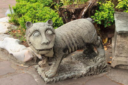 中国虎雕像