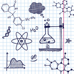 矢量手绘化学元素