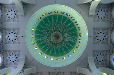 关丹苏丹艾哈迈德·沙阿1清真寺主穹顶内照片