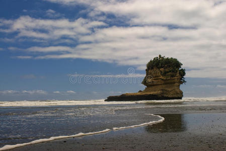 新西兰南岛西海岸punakaiki海滩