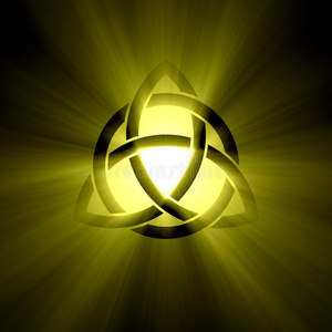 三位一体三位一体符号光环耀斑照片