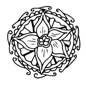 手绘水仙花图片