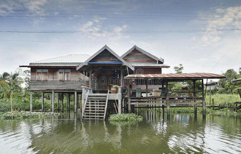 曼谷的河边别墅