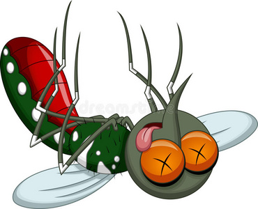 死亡蚊子卡通照片