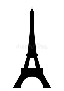 巴黎的埃菲尔铁塔。