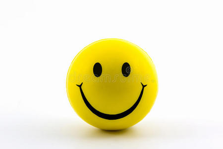 快乐笑脸黄球.照片