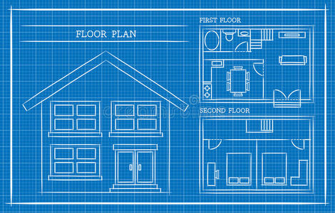 房屋蓝图图片