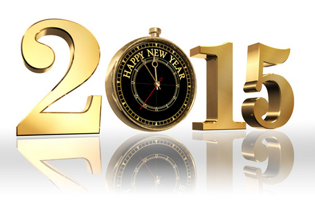 新年快乐 2015 金数