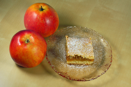 成熟的苹果和苹果派