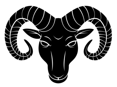 猪 牛 绵羊和山羊的头上木背景孤立羊头着色在白色背景上的剪影山羊头