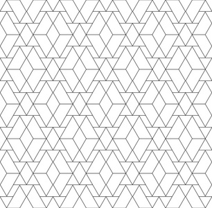 黑色和白色几何无缝模式与三角形和 tra