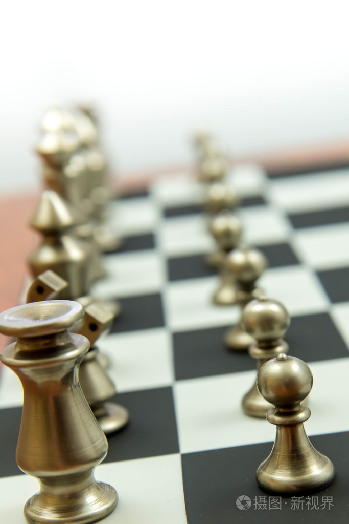 国际象棋游戏视图的棋盘上的棋子