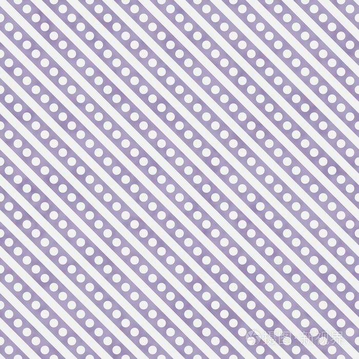 淡紫色和白色的小波尔卡圆点 条纹图案拉伸