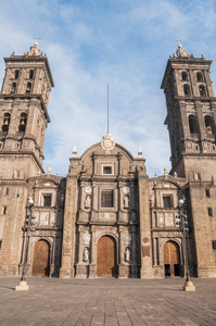 墨西哥普埃布拉，大教堂