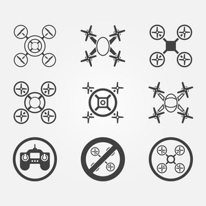 直升机矢量图标集