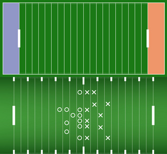美式橄榄球场背景 eps10 矢量集