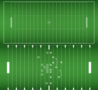 美式橄榄球场背景 eps10 矢量集