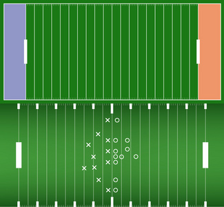 美式橄榄球场背景 eps10 矢量集