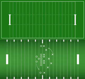 美式橄榄球场背景 eps10 矢量集