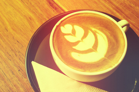 热牛奶咖啡艺术复古色调