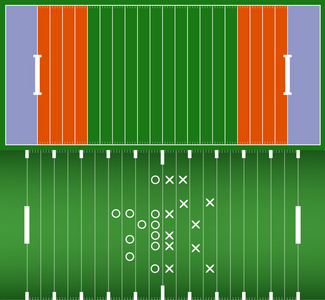 美式橄榄球场背景 eps10 矢量集