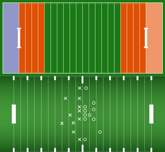 美式橄榄球场背景 eps10 矢量集