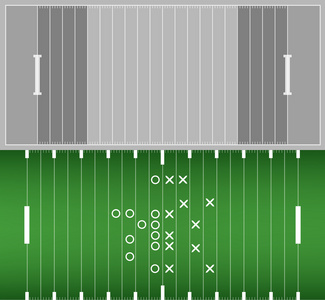 美式橄榄球场背景 eps10 矢量集