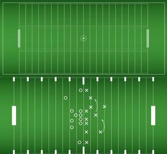 美式橄榄球场背景 eps10 矢量集