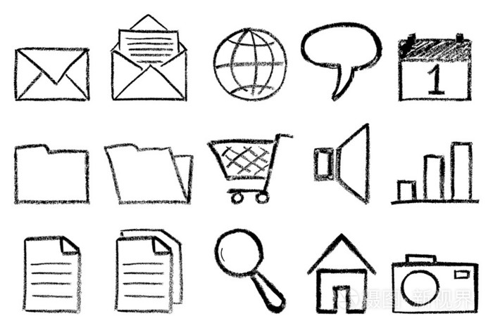 社会媒体图标集插画-正版商用图片1hltn4-摄图新视界
