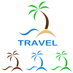 旅游标志设计模板图片