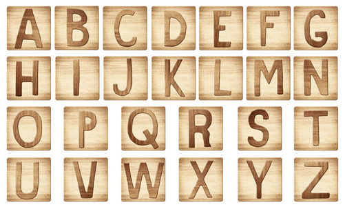 木制字母字母块