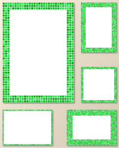 绿色像素马赛克页面边框框架集