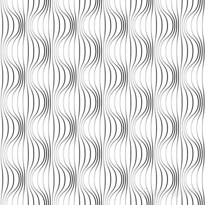 无缝模式用波浪线