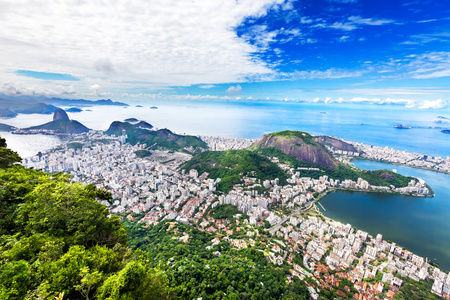 巴西里约热内卢市的鸟瞰图