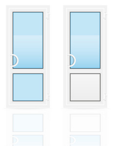 塑料透明门矢量图