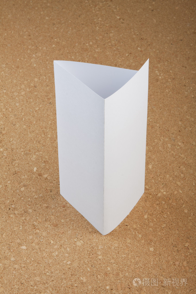 空白白色折叠纸传单