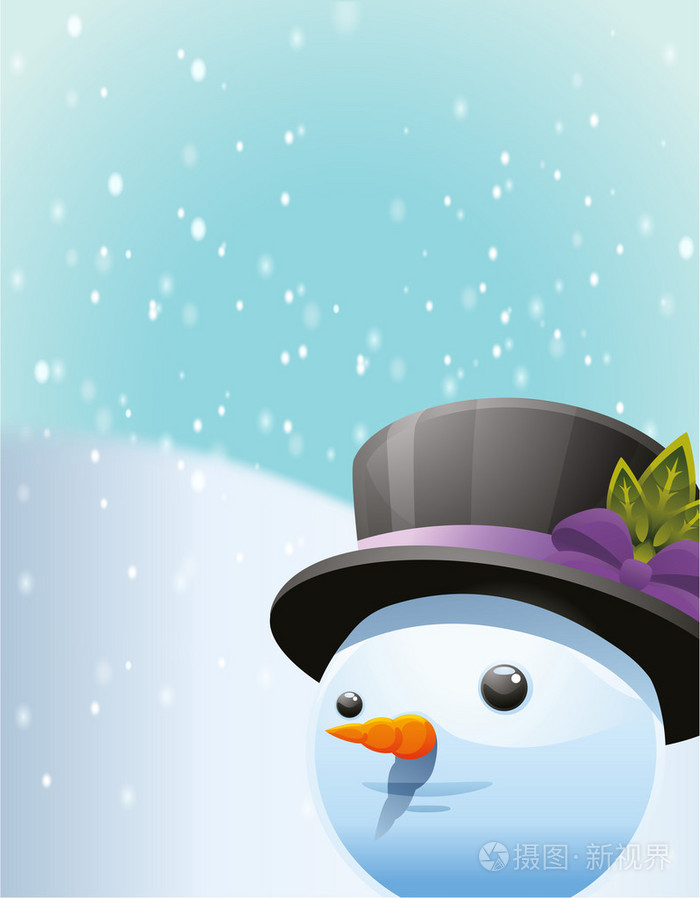 雪人背景