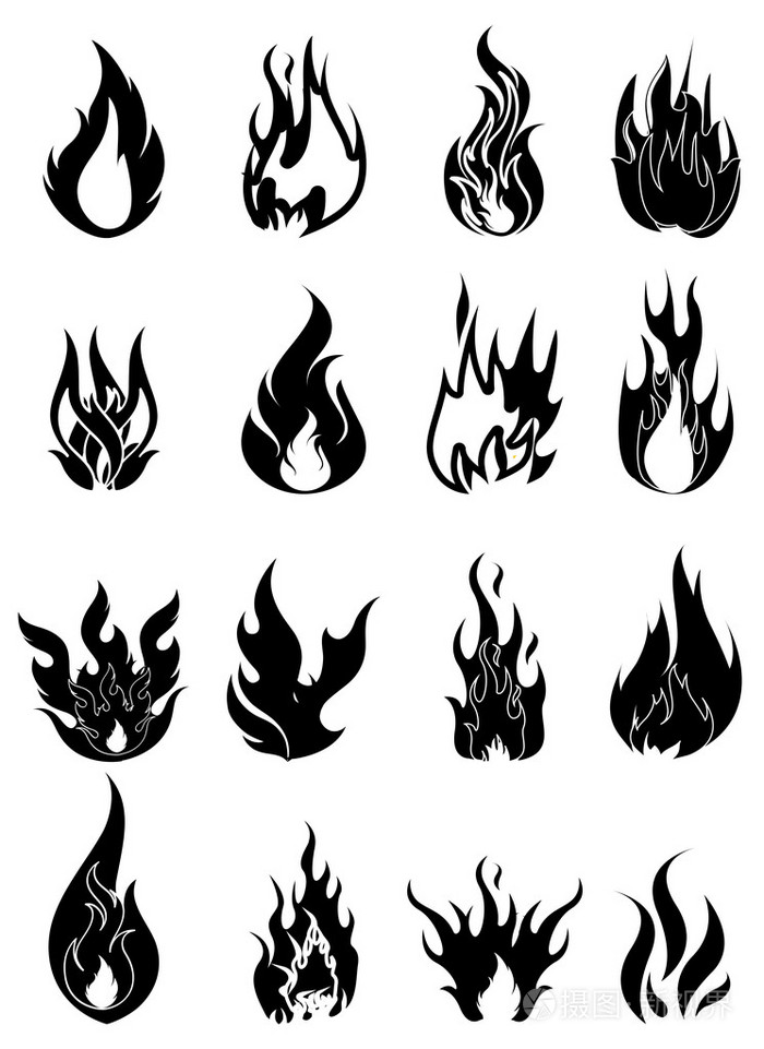 火灾火焰,设置图标