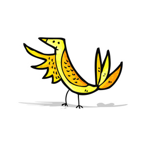 卡通黄色鸟
