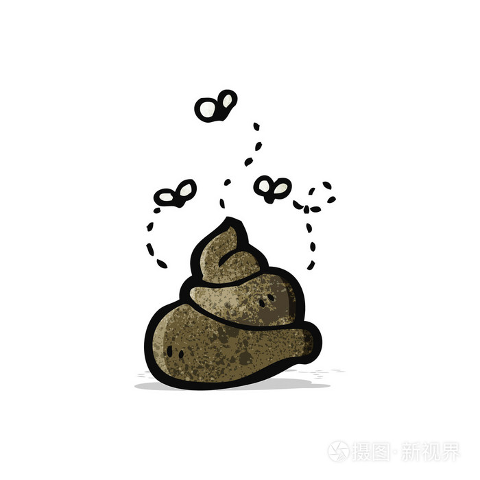 卡通狗粪便插画-正版商用图片1hmto9-摄图新视界