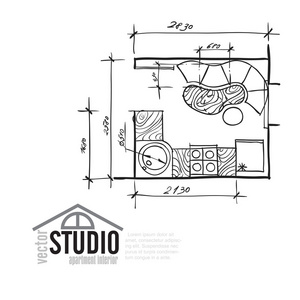 内部绘图厨房计划