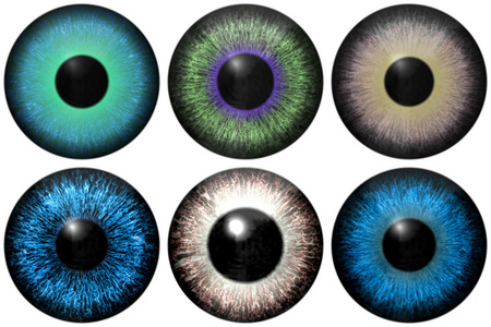 生成一组眼虹膜纹理照片