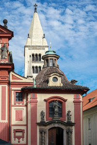 在布拉格城堡地区圣乔治大教堂