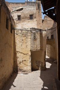 狭窄的街道，在麦地那 Fez