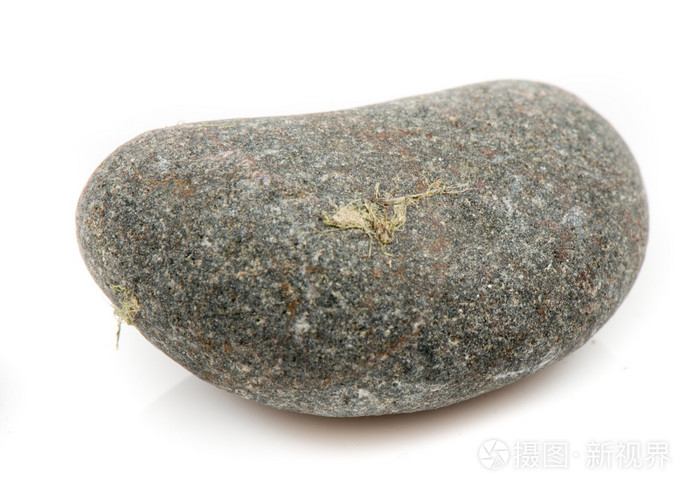 孤立在白色背景上的一块石头