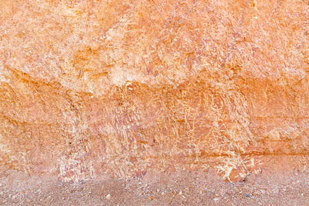 红土型金矿红壤截面照片