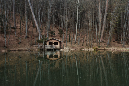 山中小屋中反射