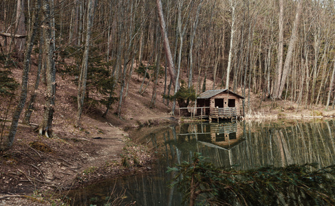 山中小屋中反射